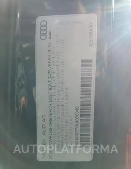 AUDI A5 PREMIUM 2020 vin WAUANCF50LA006340 from auto auction Copart