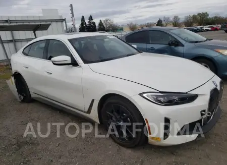 BMW I4 EDRIVE4 2022 vin WBY73AW03NFN11904 from auto auction Copart