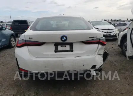 BMW I4 EDRIVE4 2022 vin WBY73AW03NFN11904 from auto auction Copart