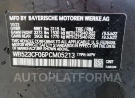 BMW IX XDRIVE5 2023 vin WB523CF06PCM05213 from auto auction Copart