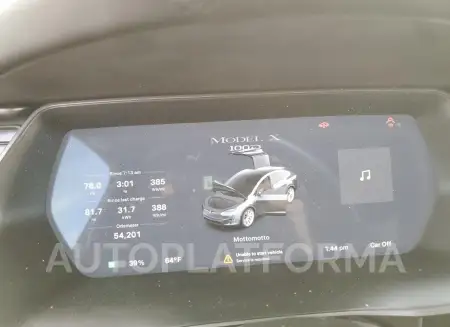 TESLA MODEL X 2018 vin 5YJXCBE28JF141767 from auto auction Copart