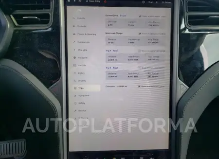 TESLA MODEL X 2018 vin 5YJXCDE28JF105301 from auto auction Copart