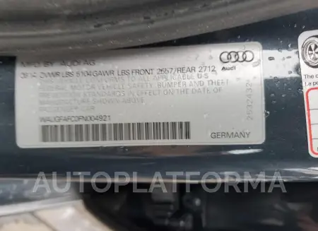 AUDI A6 PREMIUM 2015 vin WAUGFAFC0FN004921 from auto auction Copart