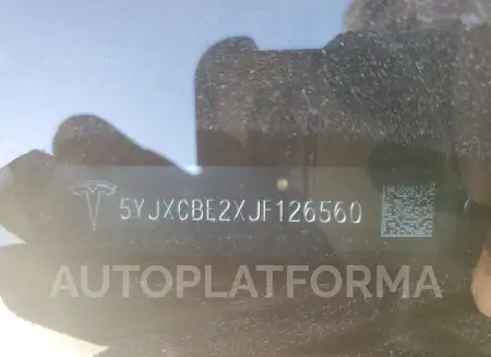 TESLA MODEL X 2018 vin 5YJXCBE2XJF126560 from auto auction Copart