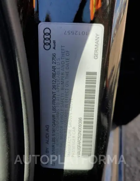 AUDI A6 PREMIUM 2016 vin WAUGFAFC5GN009386 from auto auction Copart