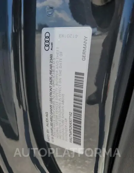 AUDI A5 PREMIUM 2019 vin WAUTNAF52KA007162 from auto auction Copart