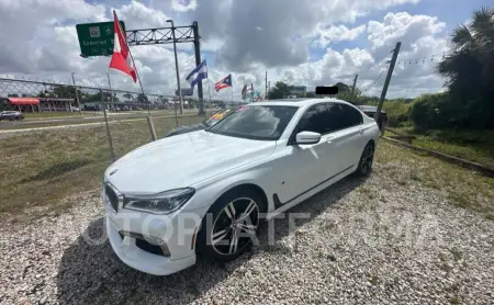 BMW 740 I 2017 vin WBA7E2C51HG740496 from auto auction Copart