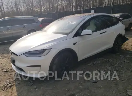 TESLA MODEL X 2022 vin 7SAXCBE56NF335975 from auto auction Copart