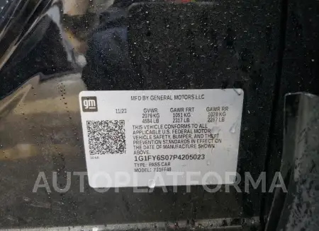 CHEVROLET BOLT EUV L 2023 vin 1G1FY6S07P4205023 from auto auction Copart