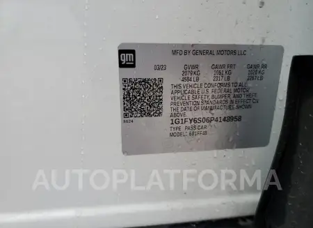 CHEVROLET BOLT EUV L 2023 vin 1G1FY6S06P4148958 from auto auction Copart