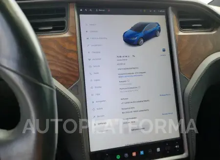 TESLA MODEL X 2019 vin 5YJXCBE2XKF192723 from auto auction Copart