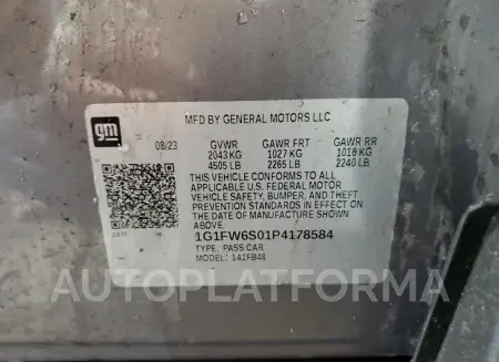 CHEVROLET BOLT EV 1L 2023 vin 1G1FW6S01P4178584 from auto auction Copart