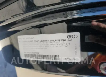 AUDI A5 PRESTIG 2018 vin WAU2NGF53JN009802 from auto auction Copart