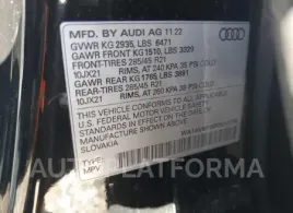 AUDI Q8 PREMIUM 2023 vin WA1AVBF16PD011776 from auto auction Copart