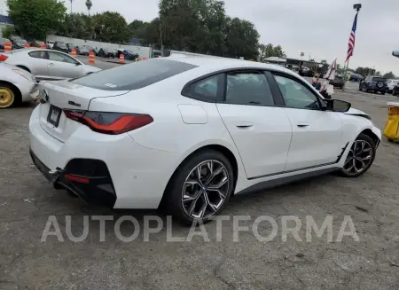 BMW I4 M50 2023 vin WBY33AW0XPFN88139 from auto auction Copart