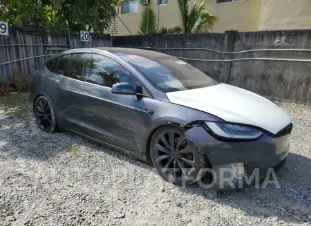 TESLA MODEL X 2018 vin 5YJXCDE27JF104740 from auto auction Copart