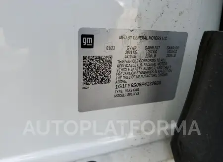 CHEVROLET BOLT EUV L 2023 vin 1G1FY6S08P4132969 from auto auction Copart