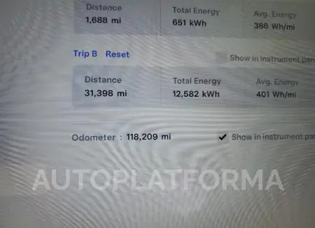 TESLA MODEL X 2018 vin 5YJXCBE22JF088936 from auto auction Copart