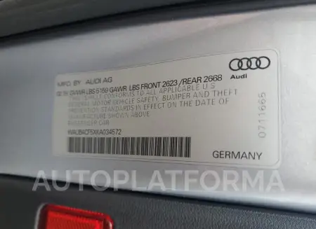 AUDI S5 PREMIUM 2019 vin WAUB4CF5XKA034572 from auto auction Copart