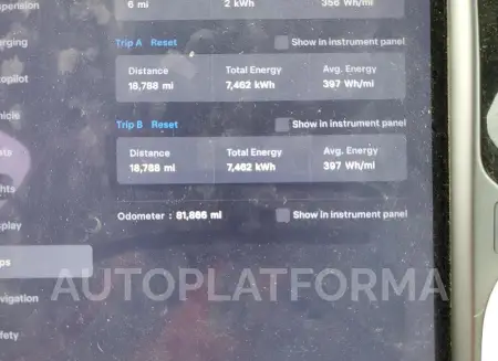 TESLA MODEL X 2020 vin 5YJXCBE26LF235648 from auto auction Copart