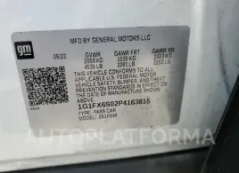 CHEVROLET BOLT EV 2L 2023 vin 1G1FX6S02P4163816 from auto auction Copart