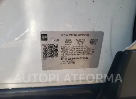 CHEVROLET BOLT EV 1L 2023 vin 1G1FW6S04P4175047 from auto auction Copart