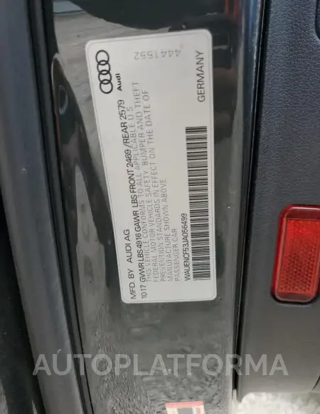 AUDI A5 PREMIUM 2018 vin WAUENCF53JA056499 from auto auction Copart