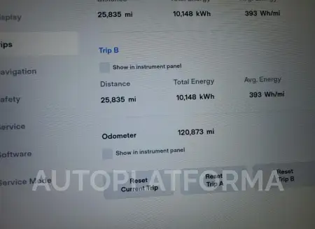 TESLA MODEL X 2016 vin 5YJXCBE25GF004987 from auto auction Copart