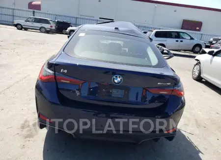 BMW I4 EDRIVE 2024 vin WBY73AW03RFS22088 from auto auction Copart