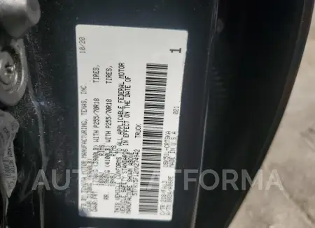 TOYOTA TUNDRA DOU 2021 vin 5TFRY5F12MX274942 from auto auction Copart