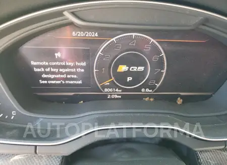 AUDI SQ5 PREMIU 2019 vin WA1B4AFY1K2113148 from auto auction Copart