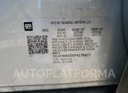 CHEVROLET BOLT EV 1L 2023 vin 1G1FW6S05P4179477 from auto auction Copart