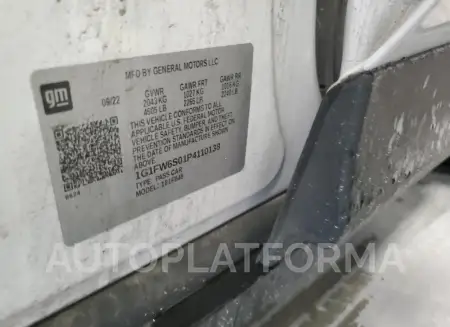 CHEVROLET BOLT EV 1L 2023 vin 1G1FW6S01P4110138 from auto auction Copart