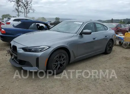 BMW I4 2023 2023 vin WBY43AW08PFR01600 from auto auction Copart