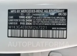 MERCEDES-BENZ A 220 2021 vin W1K3G4EB0MJ267221 from auto auction Copart