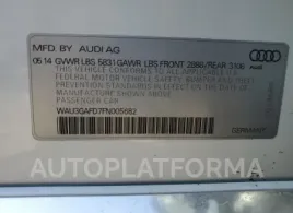 AUDI A8 L QUATT 2015 vin WAU3GAFD7FN005682 from auto auction Copart