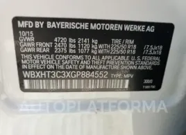 BMW X1 XDRIVE2 2016 vin WBXHT3C3XGP884552 from auto auction Copart