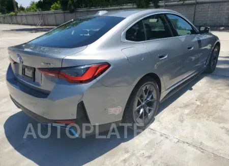 BMW I4 EDRIVE 2024 vin WBY73AW01RFR50556 from auto auction Copart