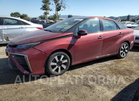 Toyota Mirai 2017 2017 vin JTDBVRBD7HA003188 from auto auction Copart