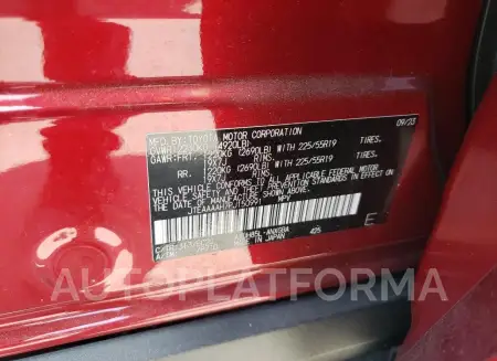 TOYOTA VENZA LE 2023 vin JTEAAAAH7PJ150991 from auto auction Copart