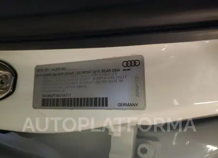 AUDI A3 PREMIUM 2019 vin WAUBEGFF3KA104717 from auto auction Copart