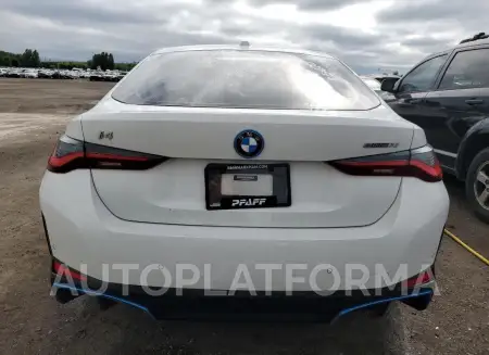 BMW I4 EDRIVE 2023 vin WBY43AW08PFP43596 from auto auction Copart