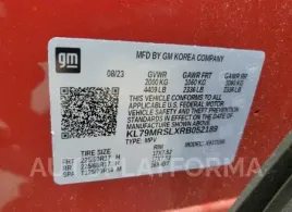 CHEVROLET TRAILBLAZE 2024 vin KL79MRSLXRB052189 from auto auction Copart