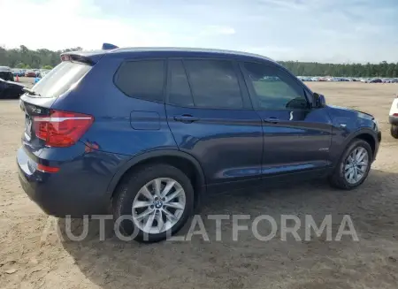 BMW X3 XDRIVE2 2016 vin 5UXWX9C59G0D88424 from auto auction Copart