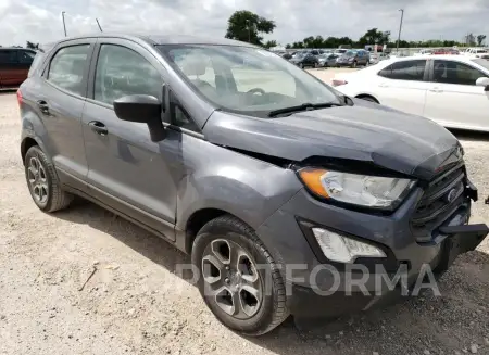 FORD ECOSPORT S 2018 vin MAJ3P1RE1JC244632 from auto auction Copart