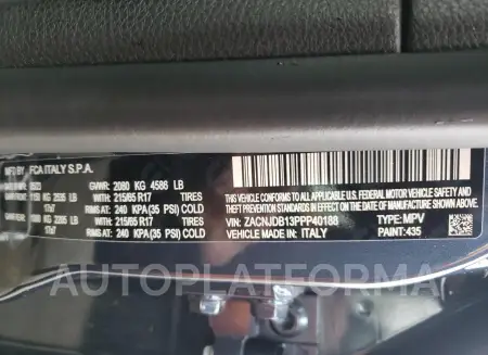 JEEP RENEGADE L 2023 vin ZACNJDB13PPP40188 from auto auction Copart