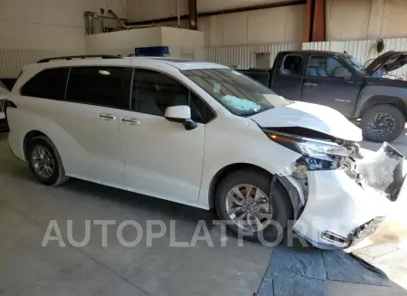 TOYOTA SIENNA XLE 2022 vin 5TDYRKEC3NS110049 from auto auction Copart