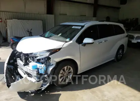 TOYOTA SIENNA XLE 2022 vin 5TDYRKEC3NS110049 from auto auction Copart