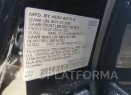 AUDI Q8 PRESTIG 2019 vin WA1CVAF13KD025971 from auto auction Copart