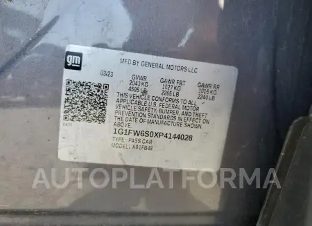 CHEVROLET BOLT EV 1L 2023 vin 1G1FW6S0XP4144028 from auto auction Copart